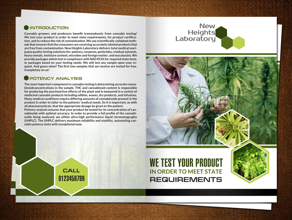 Brochure Design by creative.bugs for New Heights laboratory | Design #10650689