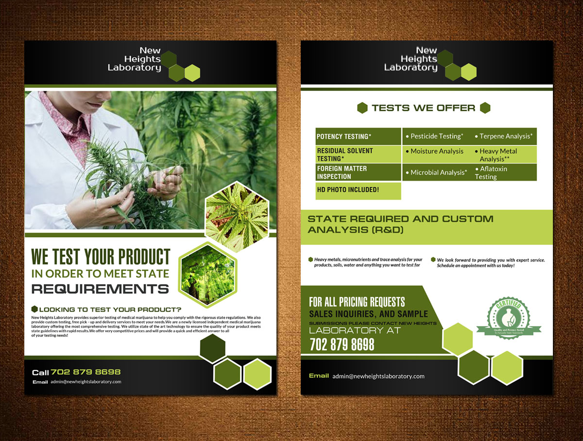 Brochure Design by creative.bugs for New Heights laboratory | Design #10704595