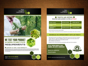 Brochure Design by creative.bugs for New Heights laboratory | Design: #10846125