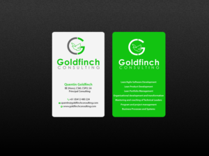 Business Card Design by Creations Box 2015 for Goldfinch Consulting Pty Ltd | Design: #10632093