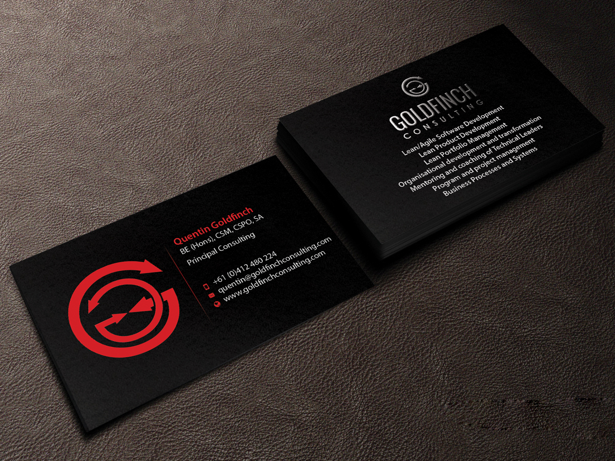 Business Card Design by Creations Box 2015 for Goldfinch Consulting Pty Ltd | Design #10632123
