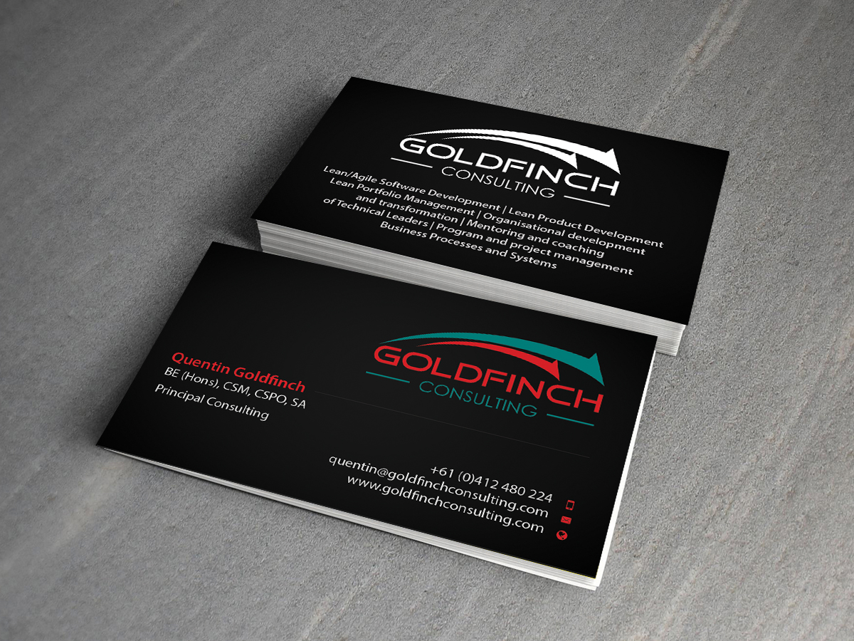 Business Card Design by Creations Box 2015 for Goldfinch Consulting Pty Ltd | Design #10632125