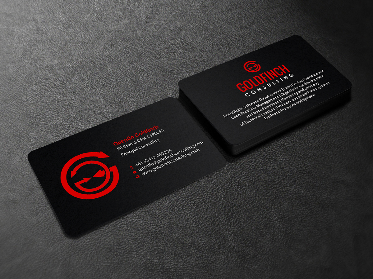 Business Card Design by Creations Box 2015 for Goldfinch Consulting Pty Ltd | Design #10632128