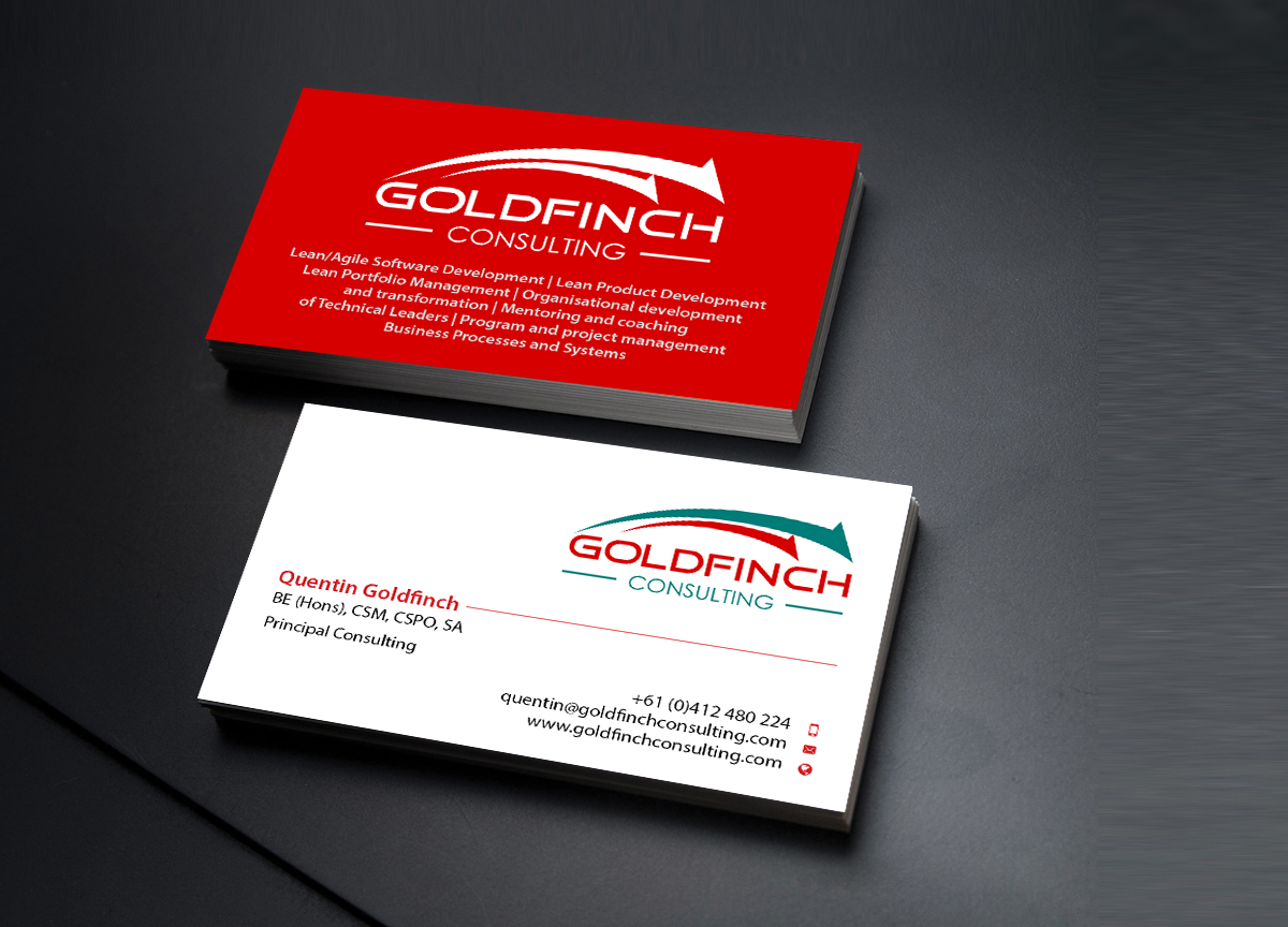Business Card Design by Creations Box 2015 for Goldfinch Consulting Pty Ltd | Design #10632130