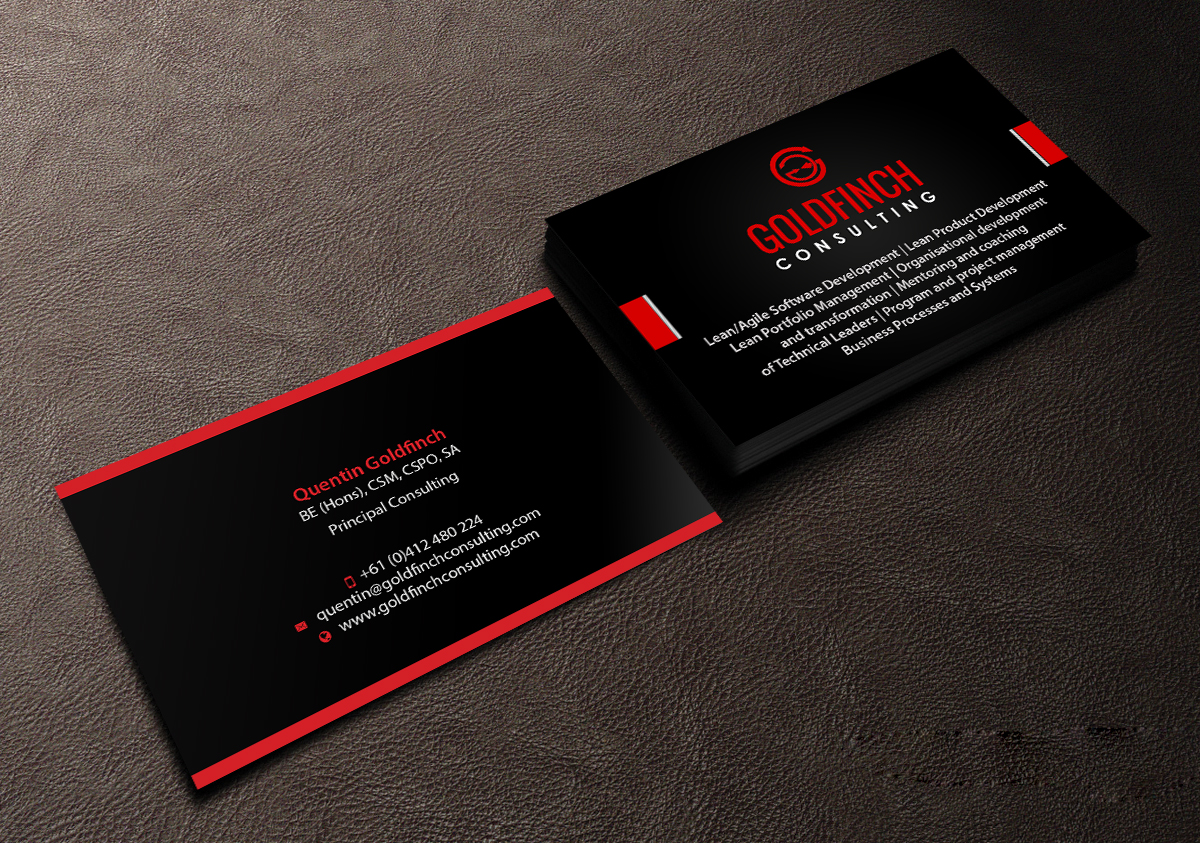 Business Card Design by Creations Box 2015 for Goldfinch Consulting Pty Ltd | Design #10632131