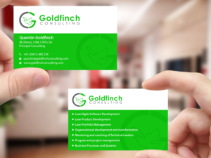 Design de Carte de Visite par Creations Box 2015 pour Goldfinch Consulting Pty Ltd | Design : #10632233