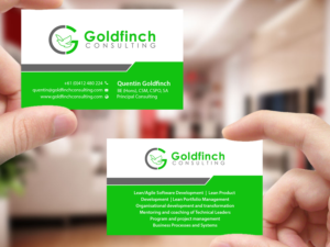 Design de Carte de Visite par Creations Box 2015 pour Goldfinch Consulting Pty Ltd | Design : #10632234