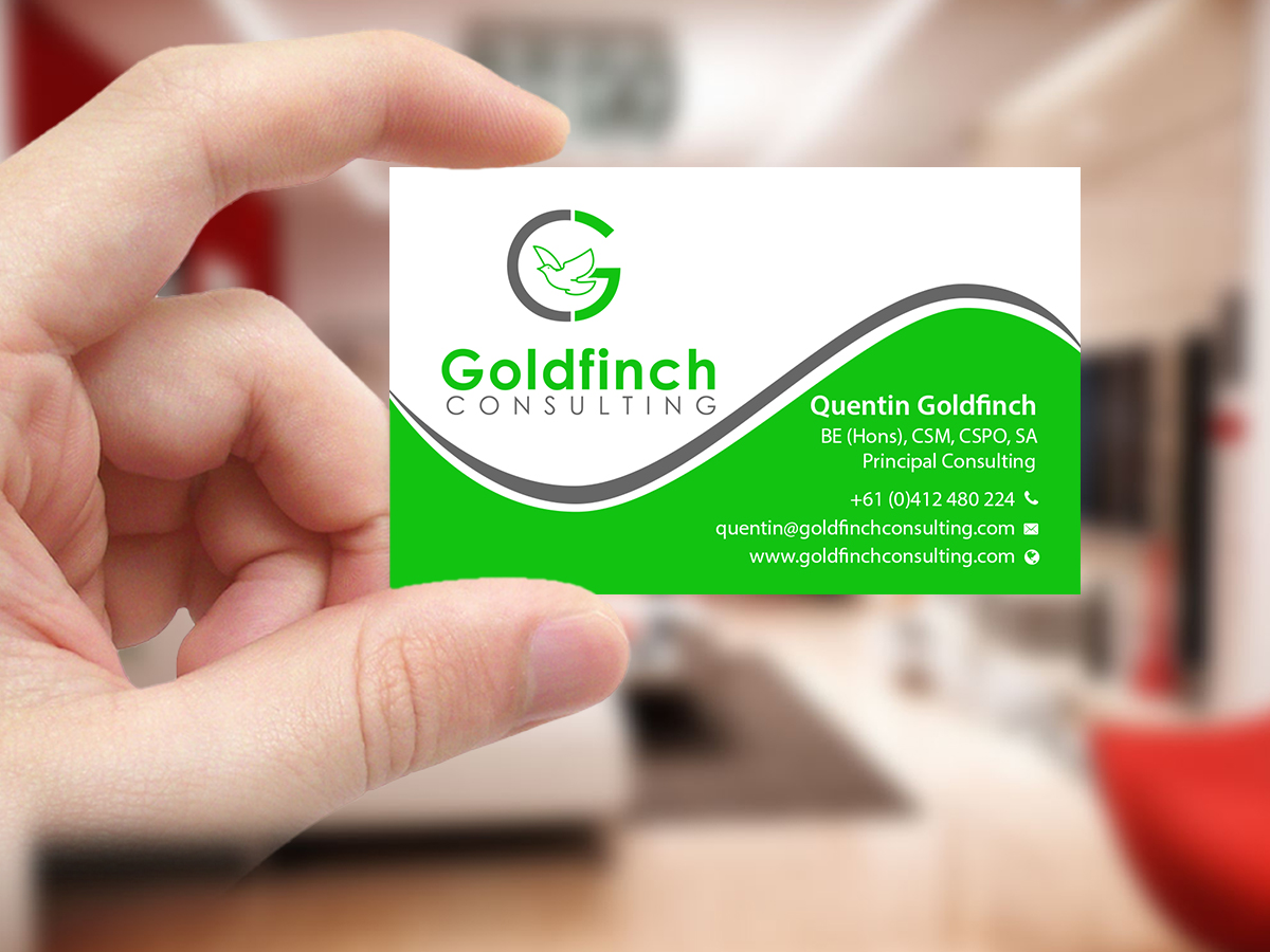 Business Card Design by Creations Box 2015 for Goldfinch Consulting Pty Ltd | Design #10632236