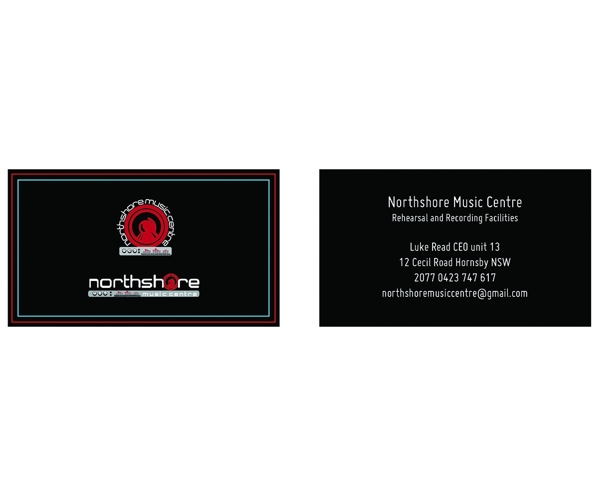 Business Card Design by Joey Kennedy for NorthShore Music Centre | Design #2221956