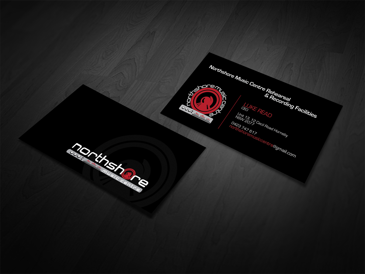 Business Card Design by diRtY.EMM for NorthShore Music Centre | Design #2223390