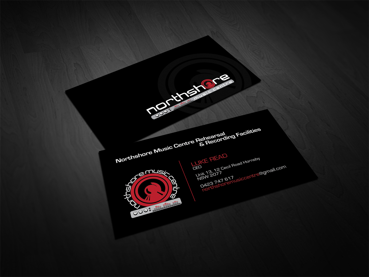 Business Card Design by diRtY.EMM for NorthShore Music Centre | Design #2223433