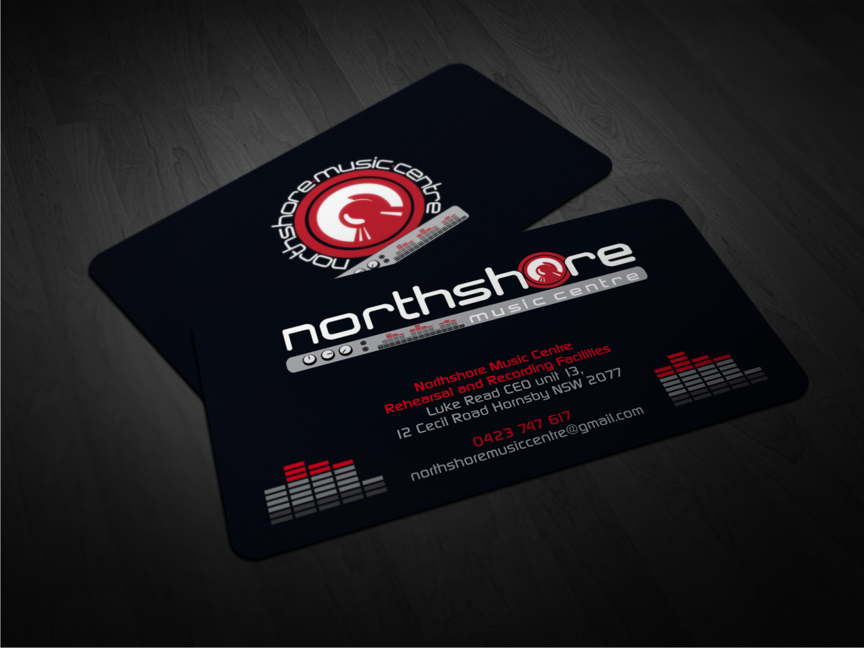Business Card Design by Atvento Graphics for NorthShore Music Centre | Design #2222189