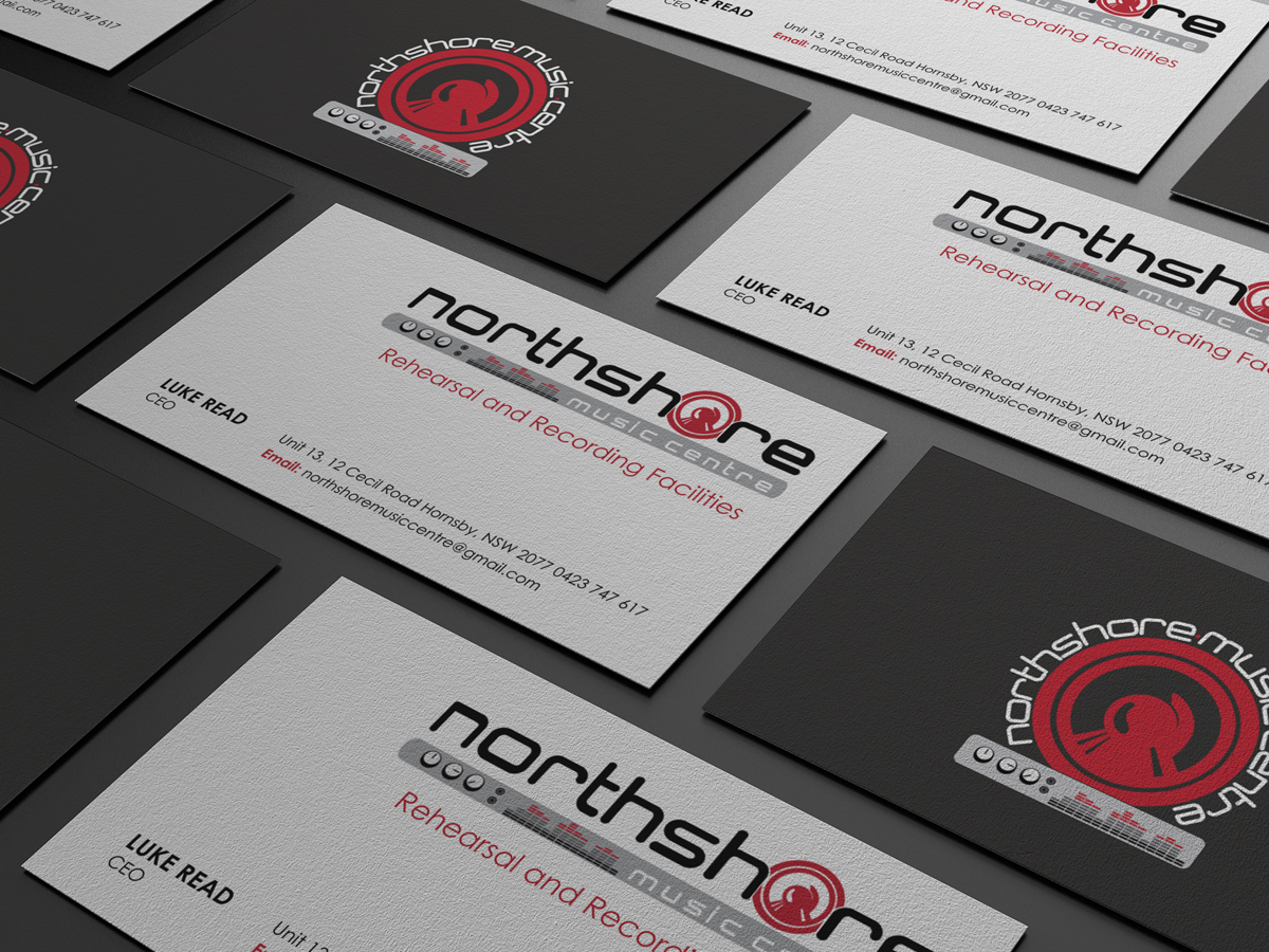 Business Card Design by logodentity for NorthShore Music Centre | Design #2224242