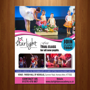 Flyer Design by theblueart for Starlight Dance Academy | Design #10631818