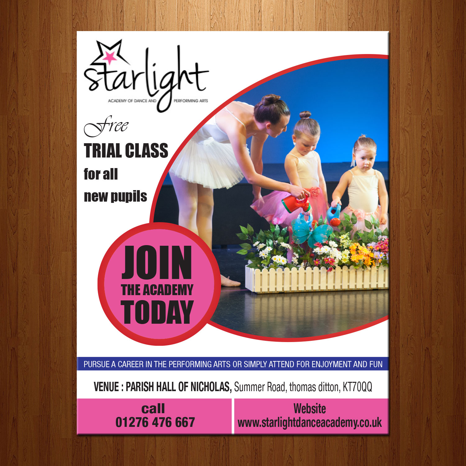 Design de Flyer par theblueart pour Starlight Dance Academy | Design #10653979