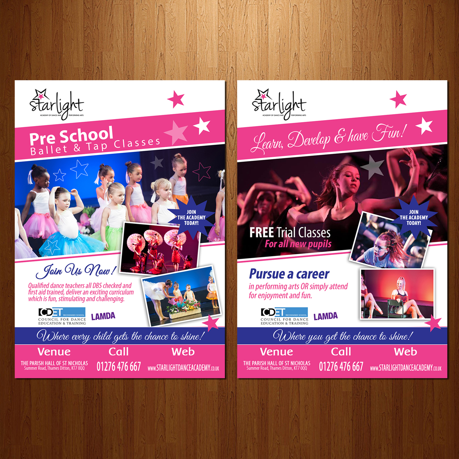 Flyer Design by VEGA-Designs for Starlight Dance Academy | Design #10644436