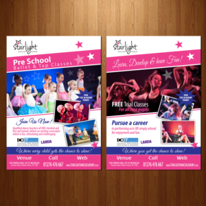 Design de Flyer par VEGA-Designs pour Starlight Dance Academy | Design : #10644436