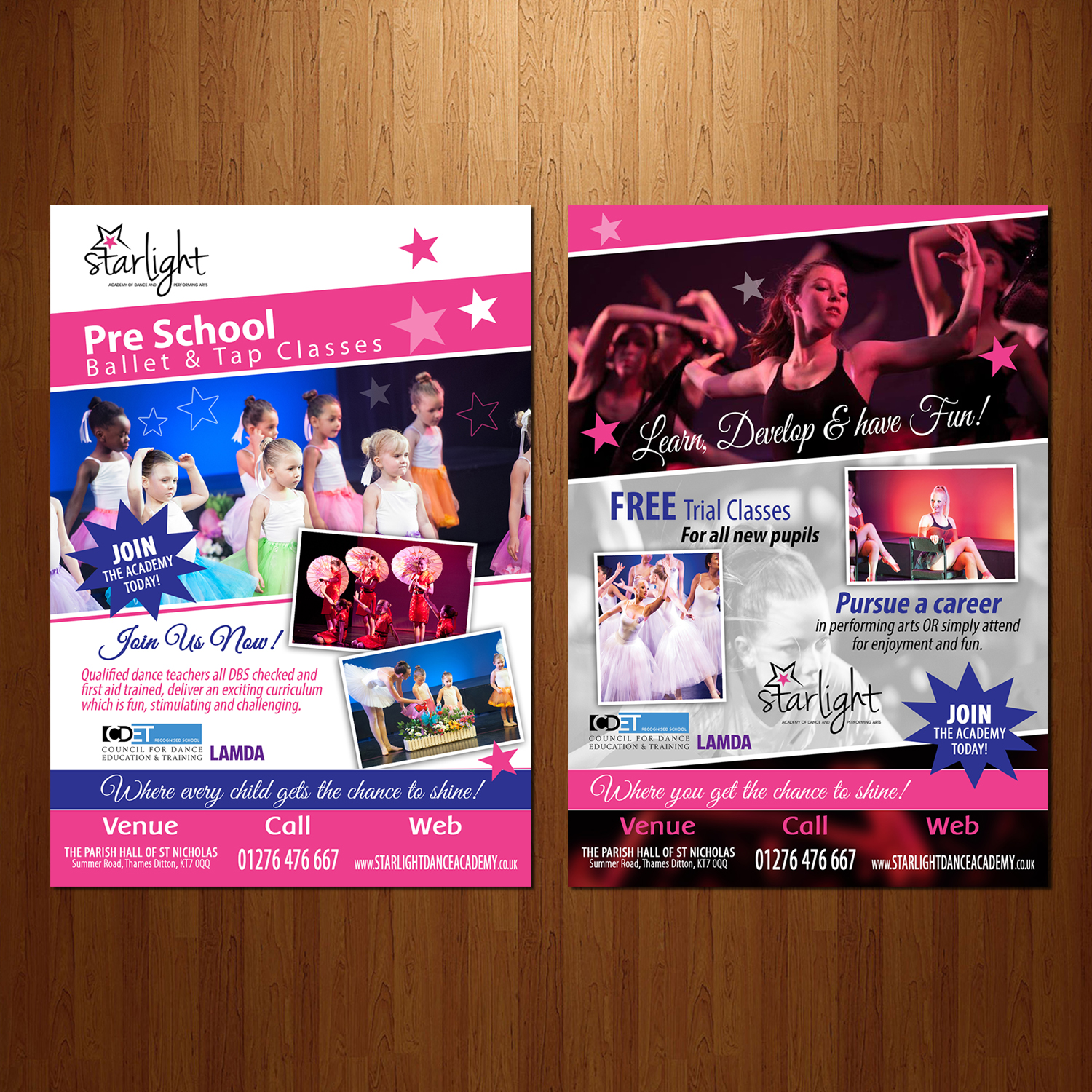 Flyer Design by VEGA-Designs for Starlight Dance Academy | Design #10675163