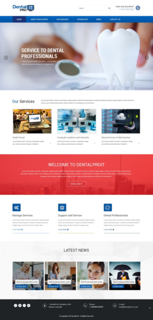 Web-Design von pb für DentalPro IT Inc. | Design: #10641886