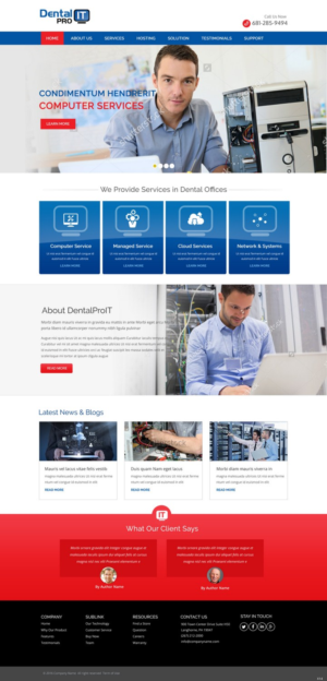 Web-Design von pb für DentalPro IT Inc. | Design: #10641887