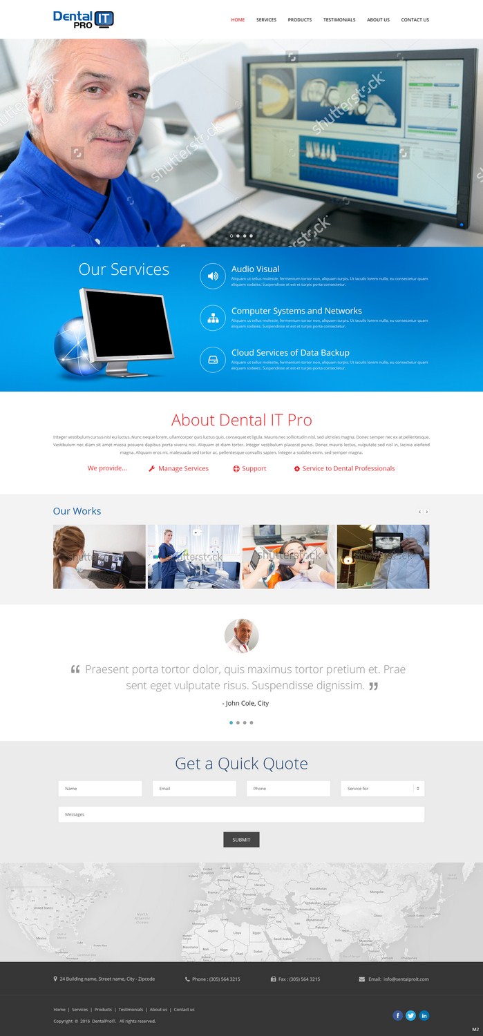 Web Design by pb for DentalPro IT Inc. | Design #10641889