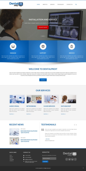 Web-Design von pb für DentalPro IT Inc. | Design: #10641894
