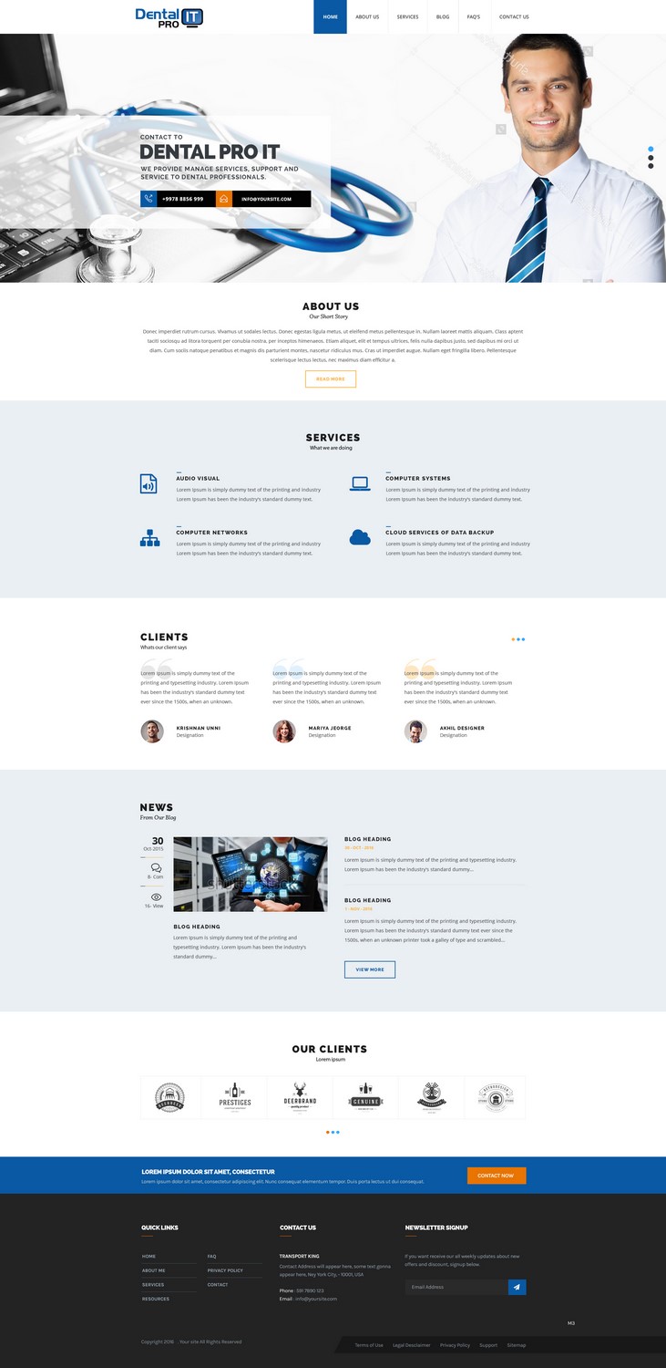 Web Design by pb for DentalPro IT Inc. | Design #10643226