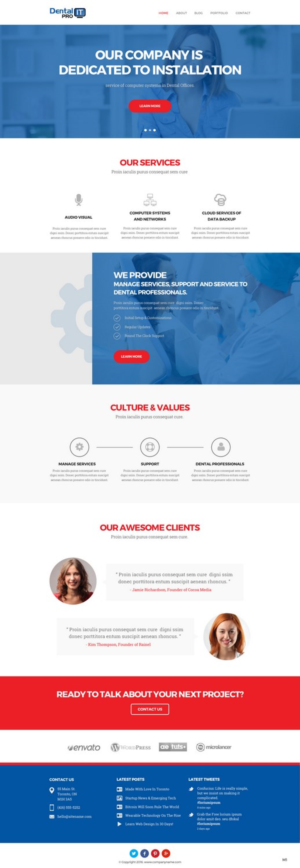 Web-Design von pb für DentalPro IT Inc. | Design: #10653509