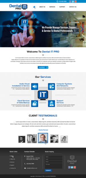Web-Design von Sbss für DentalPro IT Inc. | Design: #10666238