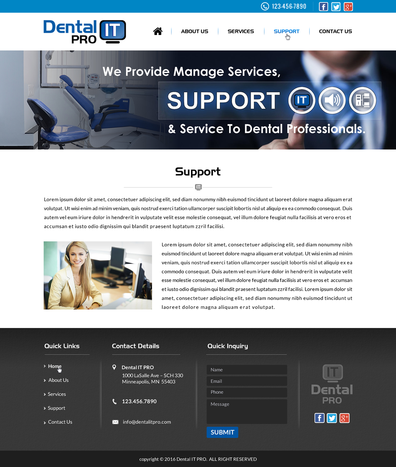 Web Design by Sbss for DentalPro IT Inc. | Design #11025258