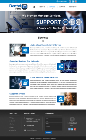 Web-Design von Sbss für DentalPro IT Inc. | Design: #11025259