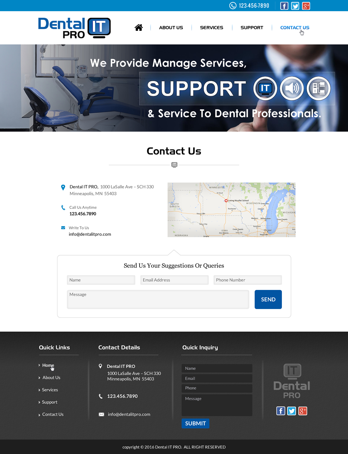 Web Design by Sbss for DentalPro IT Inc. | Design #11025260