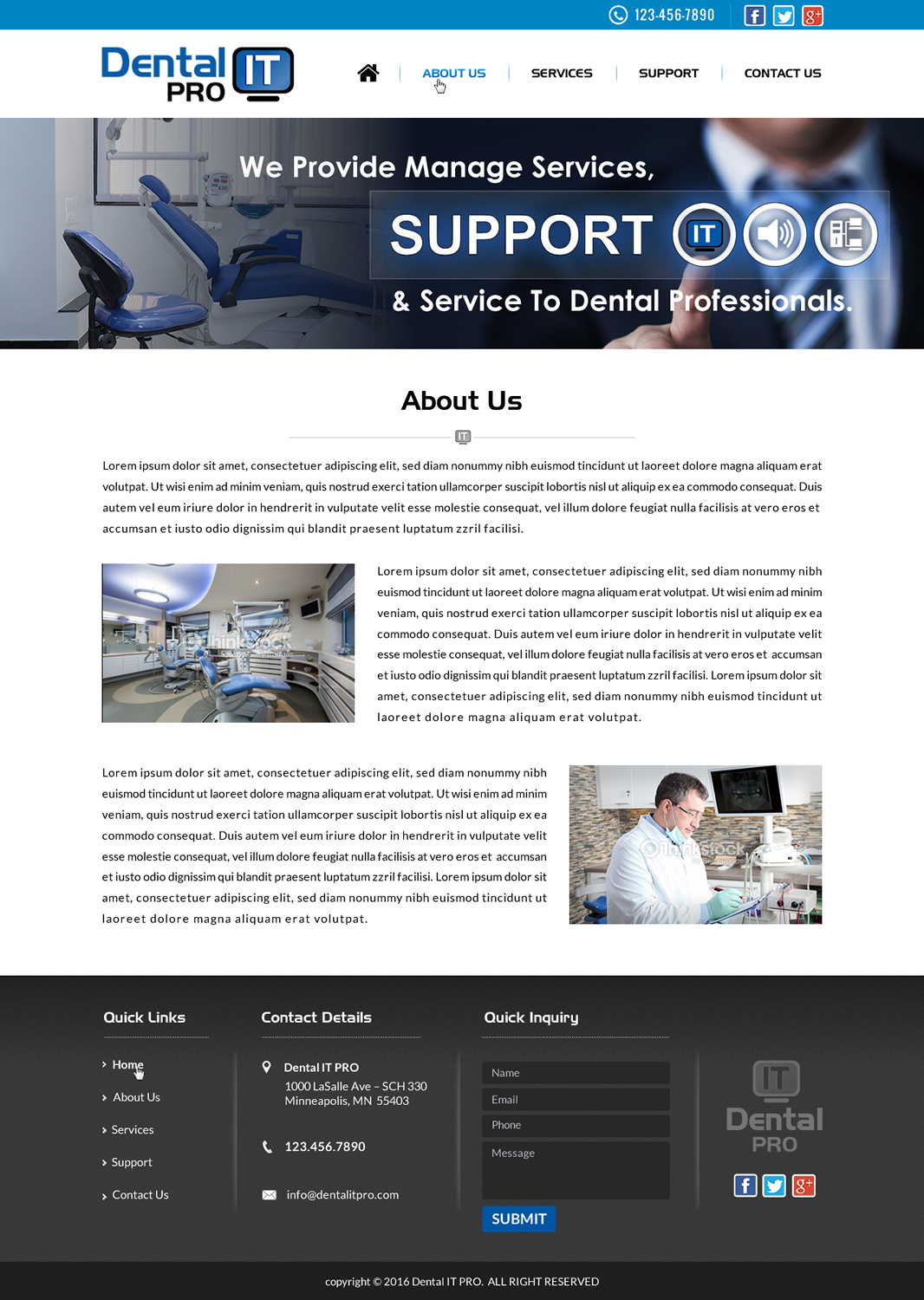 Diseño Web por Sbss para DentalPro IT Inc. | Diseño #11025261