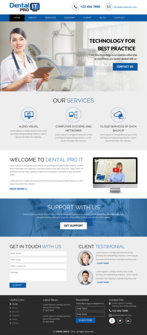 Web Design by rightway for DentalPro IT Inc. | Design: #10666334