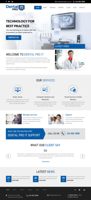 Web Design by rightway for DentalPro IT Inc. | Design: #10666360