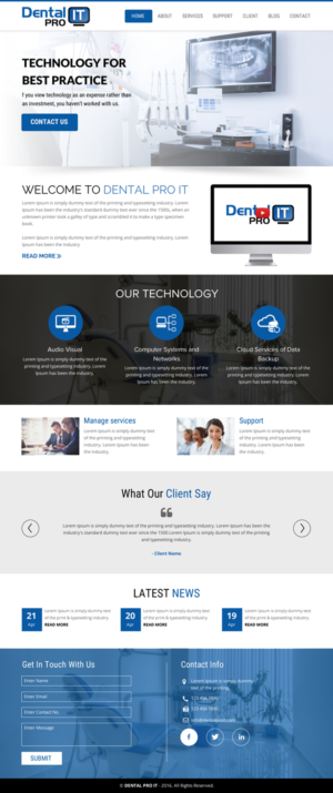 Web Design by rightway for DentalPro IT Inc. | Design: #10666393