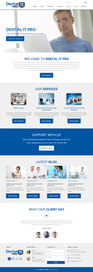 Web Design by rightway for DentalPro IT Inc. | Design: #10666416
