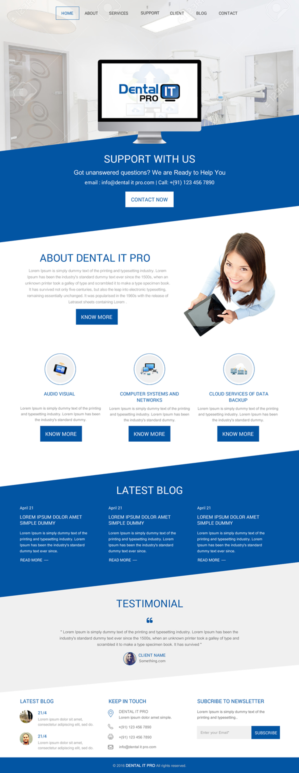 Web Design by rightway for DentalPro IT Inc. | Design: #10666418