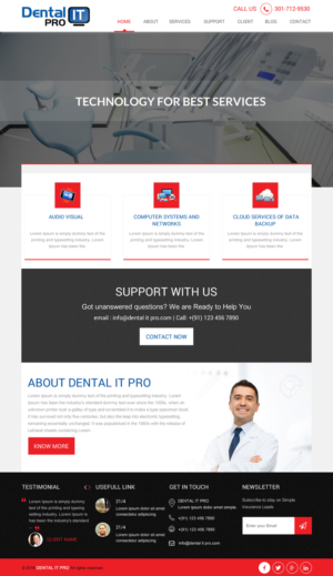 Web-Design von rightway für DentalPro IT Inc. | Design: #10666422