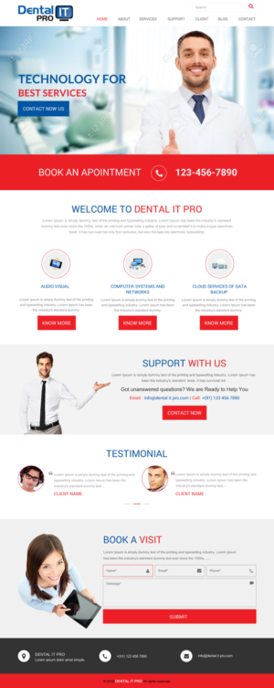 Web-Design von rightway für DentalPro IT Inc. | Design: #10666425