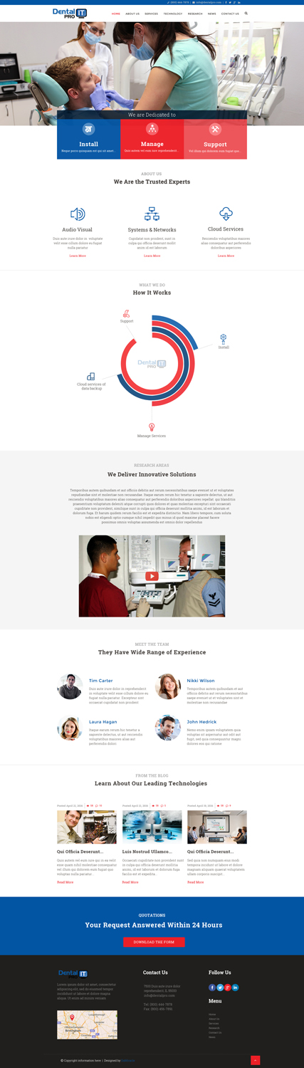 Web Design by Da Miracle for DentalPro IT Inc. | Design #10669717