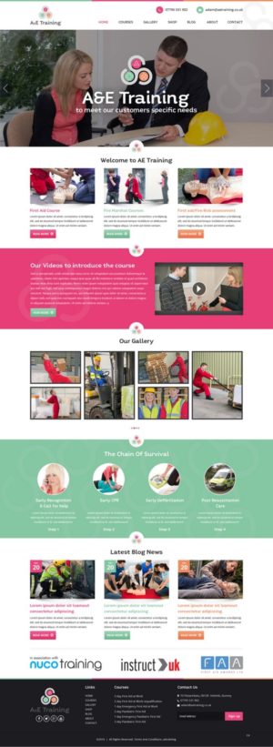 Web Design by pb for AE Training | Design: #10664619
