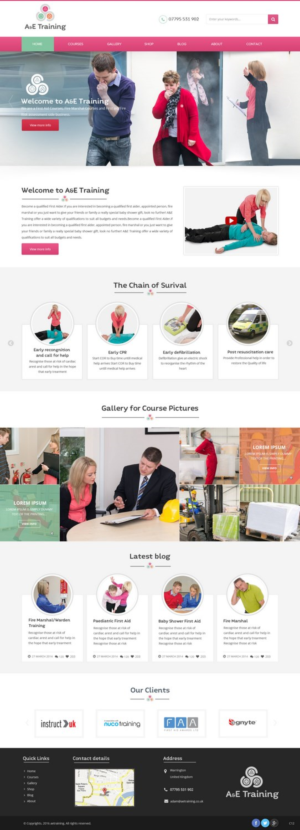 Web Design by pb for AE Training | Design: #10664620