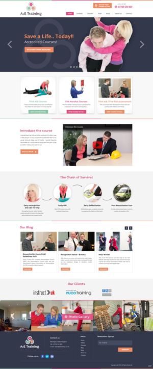 Web Design by pb for AE Training | Design: #10664621