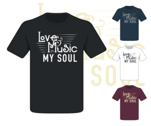 T-shirt for a vocalist's album release with music clip | Design de T-shirt par nreimer