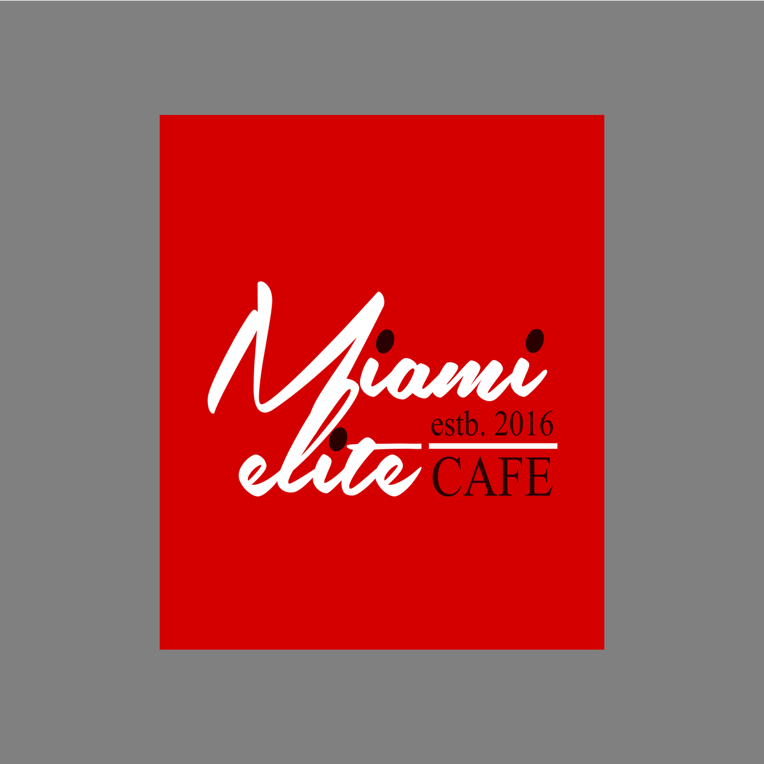 Logo Design by Lica for Miami Elite Cafe | Design #10654885