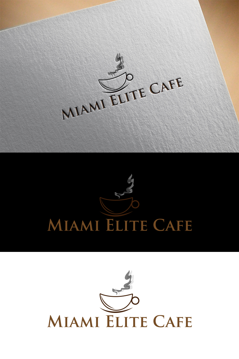Logo Design by king solangi for Miami Elite Cafe | Design #10642231