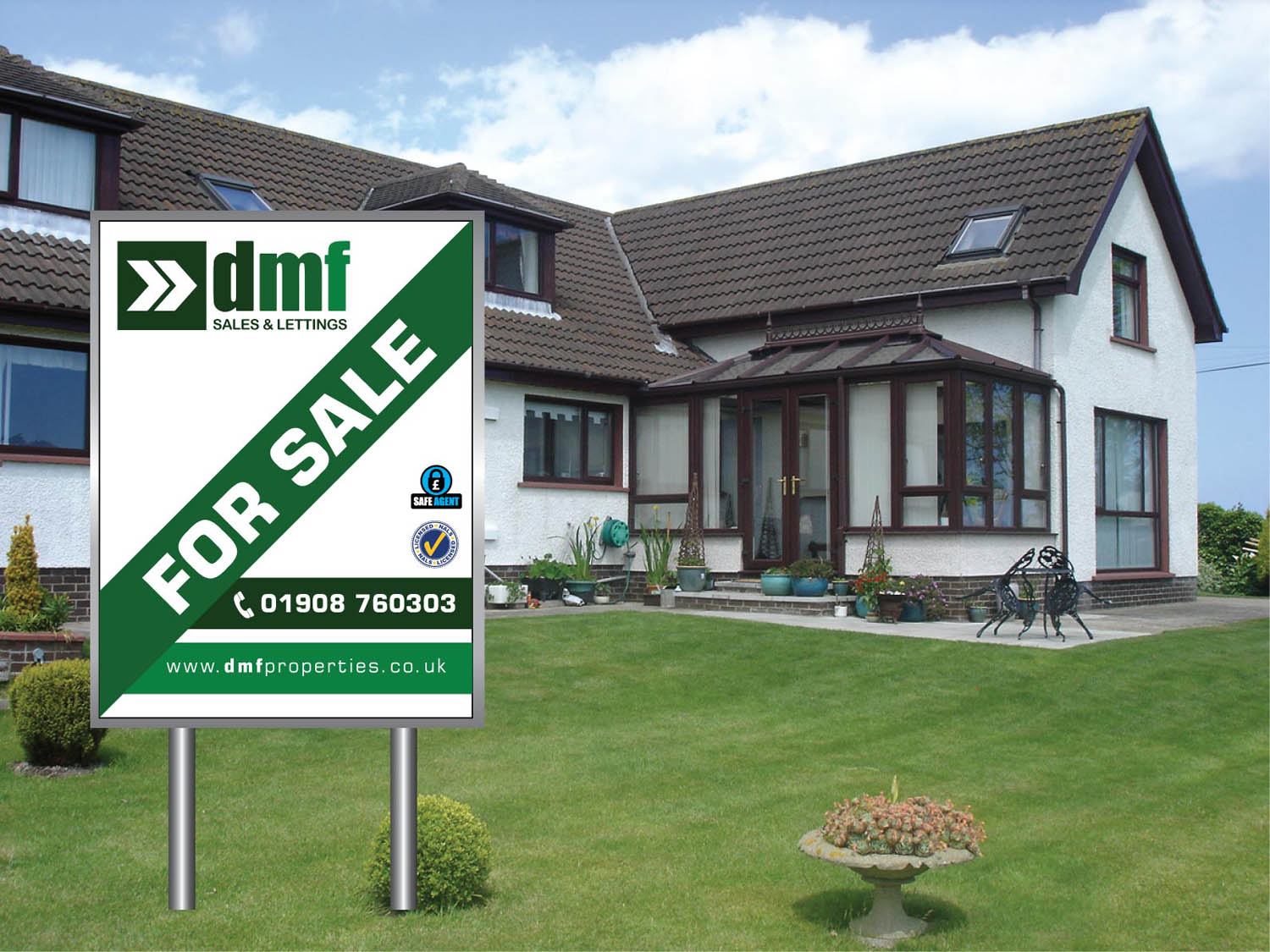 Diseño De Banner Publicitario por Sbss para DMF SALES & LETTINGS | Diseño #2228655