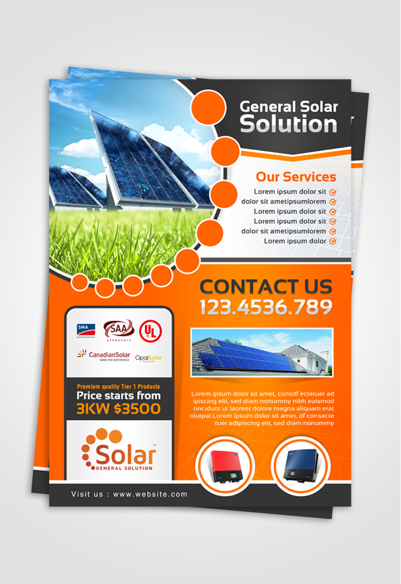 Flyer-Design von debdesign für General Solar Solution Pty Ltd | Design #10639645