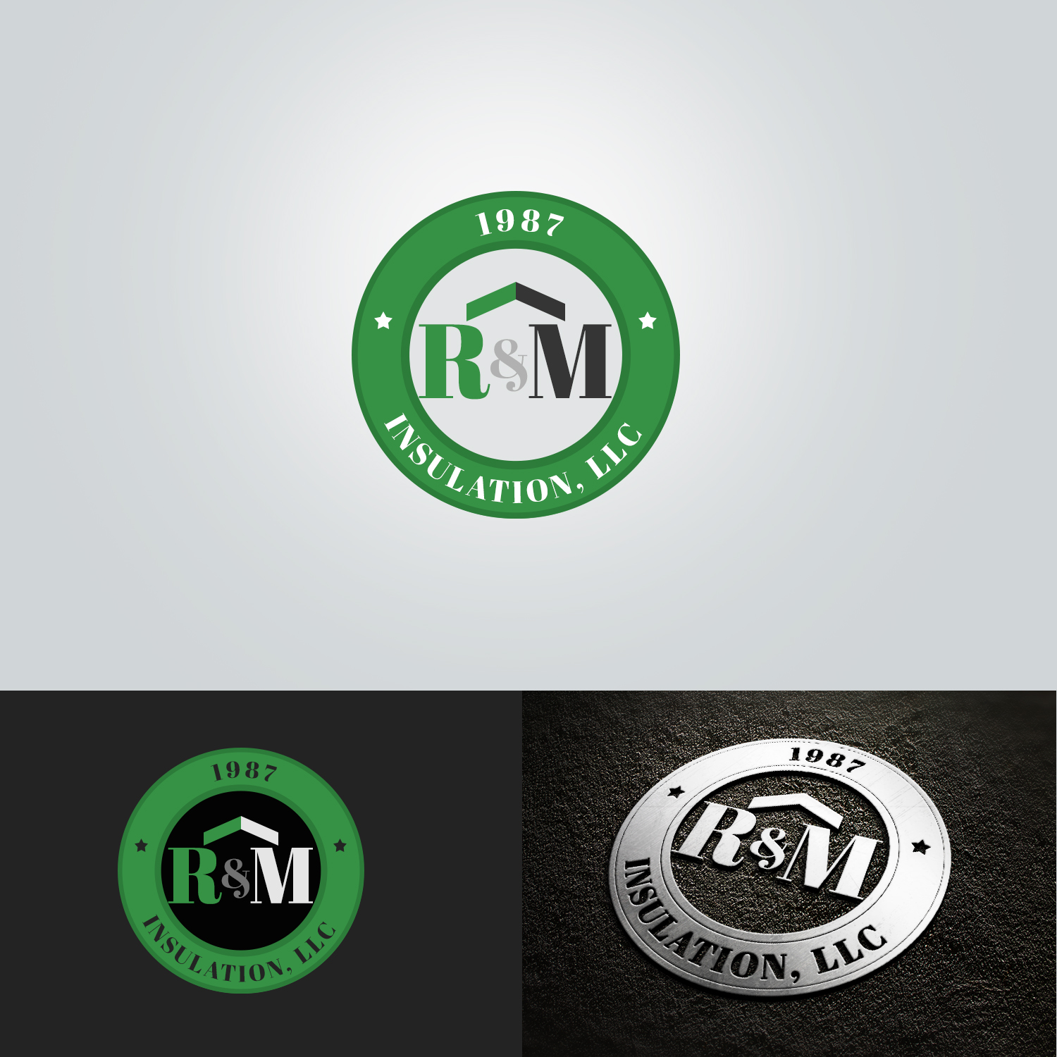 Logo Design by ColorDrops for R&M Insulation LLC | Design #10678198